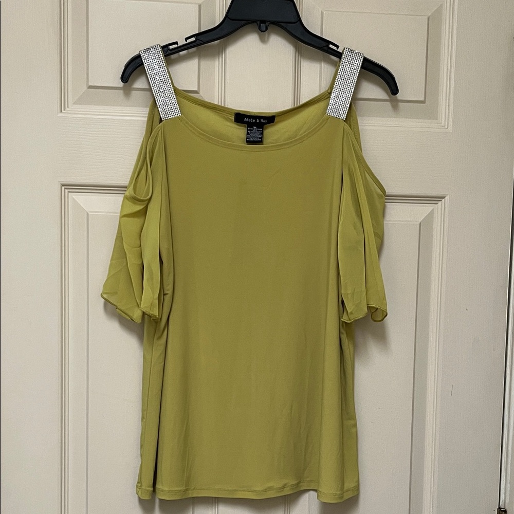 Adele & May Olive Cold Shoulder Blouse